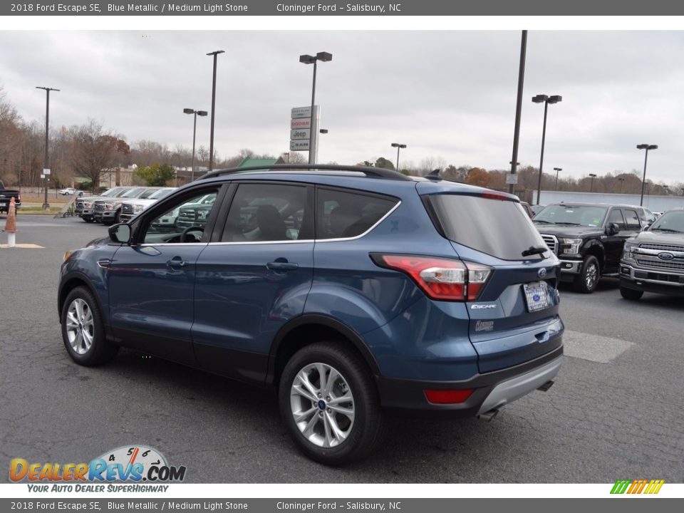 2018 Ford Escape SE Blue Metallic / Medium Light Stone Photo #21