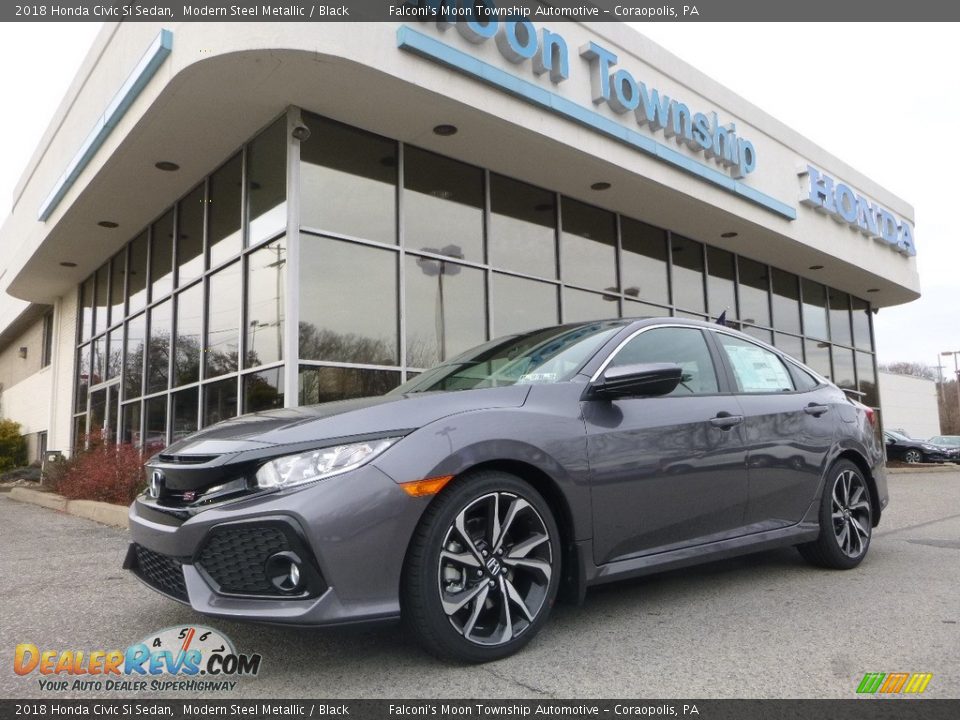 2018 Honda Civic Si Sedan Modern Steel Metallic / Black Photo #1