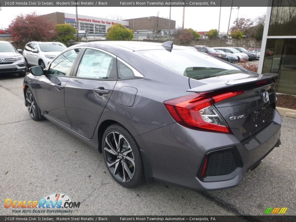 2018 Honda Civic Si Sedan Modern Steel Metallic / Black Photo #2