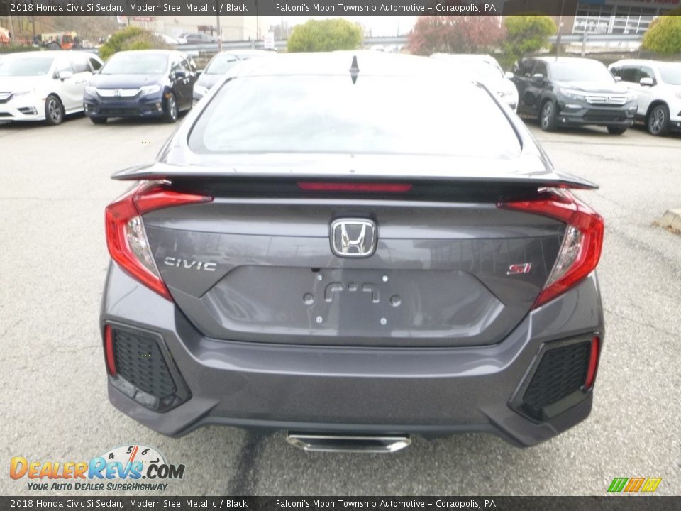 2018 Honda Civic Si Sedan Modern Steel Metallic / Black Photo #3