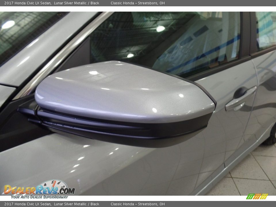 2017 Honda Civic LX Sedan Lunar Silver Metallic / Black Photo #7