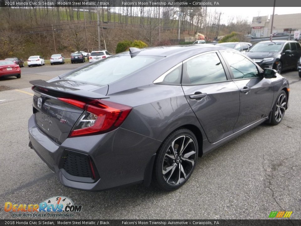 2018 Honda Civic Si Sedan Modern Steel Metallic / Black Photo #4