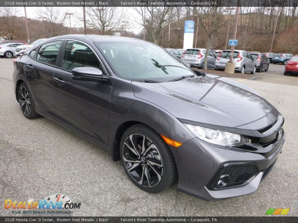 Front 3/4 View of 2018 Honda Civic Si Sedan Photo #5