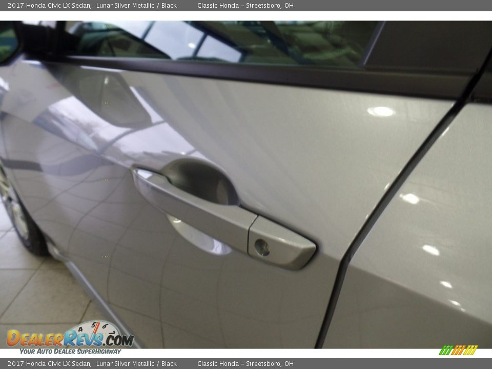 2017 Honda Civic LX Sedan Lunar Silver Metallic / Black Photo #10