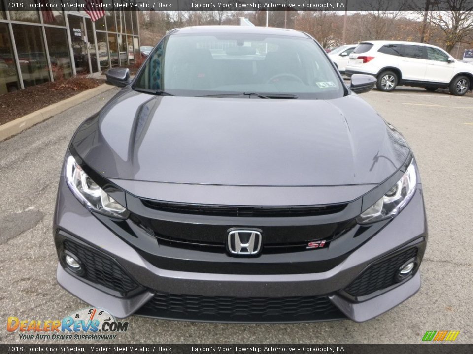 Modern Steel Metallic 2018 Honda Civic Si Sedan Photo #6