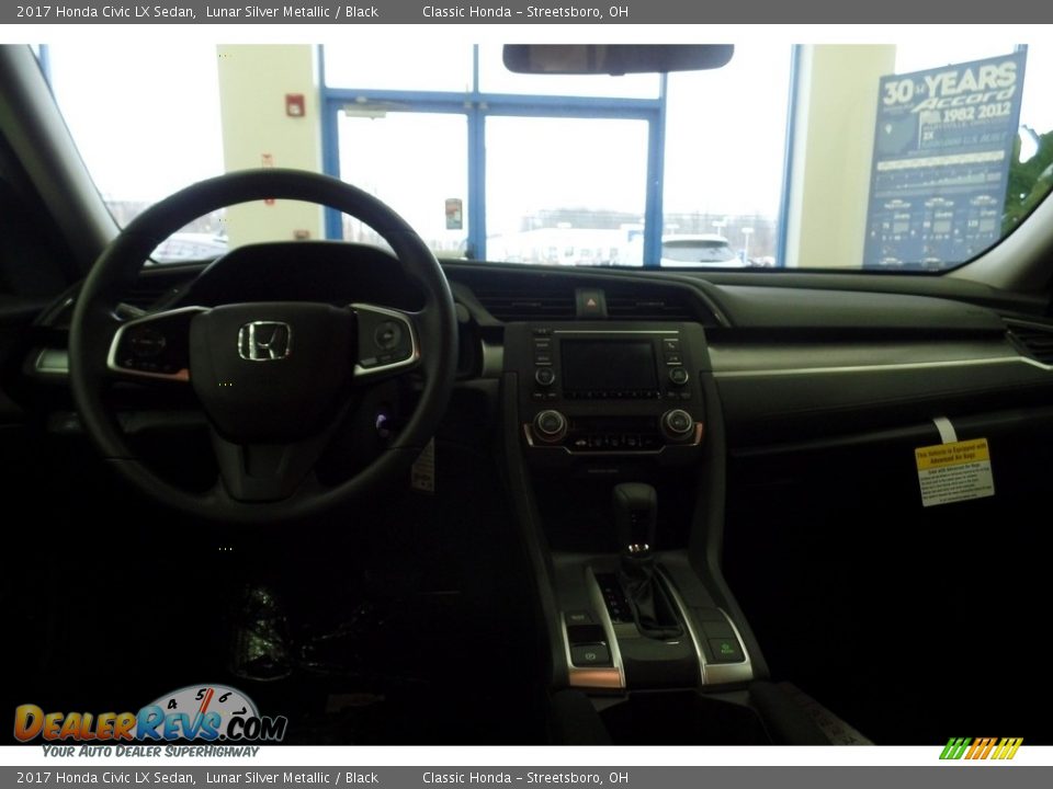 2017 Honda Civic LX Sedan Lunar Silver Metallic / Black Photo #13