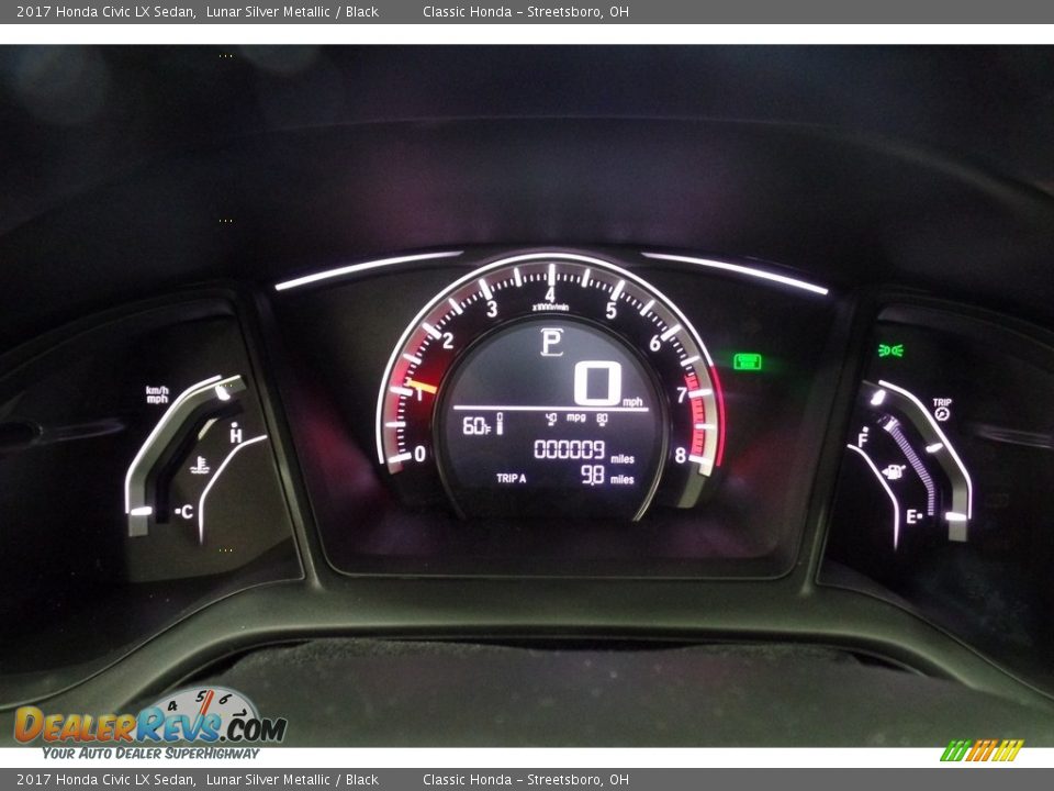 2017 Honda Civic LX Sedan Lunar Silver Metallic / Black Photo #20