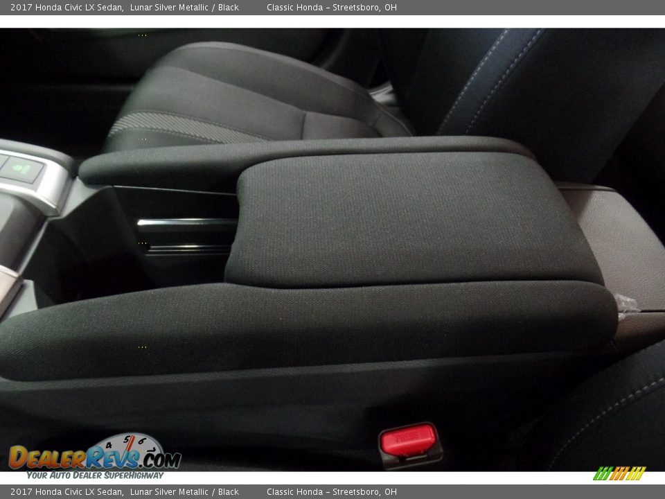2017 Honda Civic LX Sedan Lunar Silver Metallic / Black Photo #22