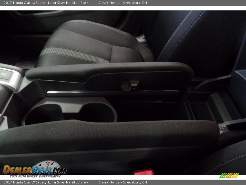 2017 Honda Civic LX Sedan Lunar Silver Metallic / Black Photo #24