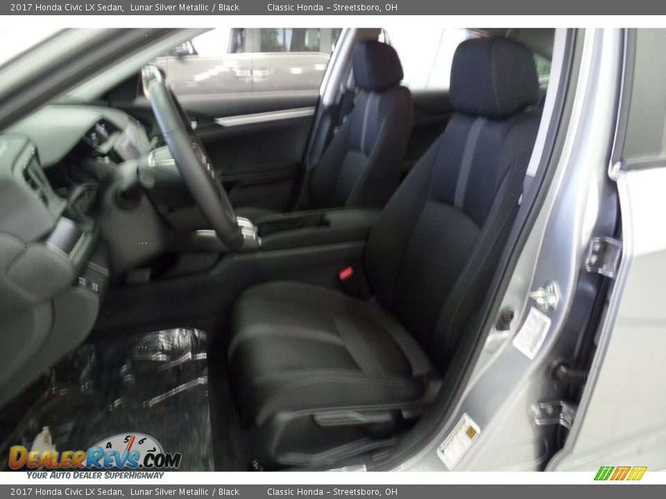 2017 Honda Civic LX Sedan Lunar Silver Metallic / Black Photo #25