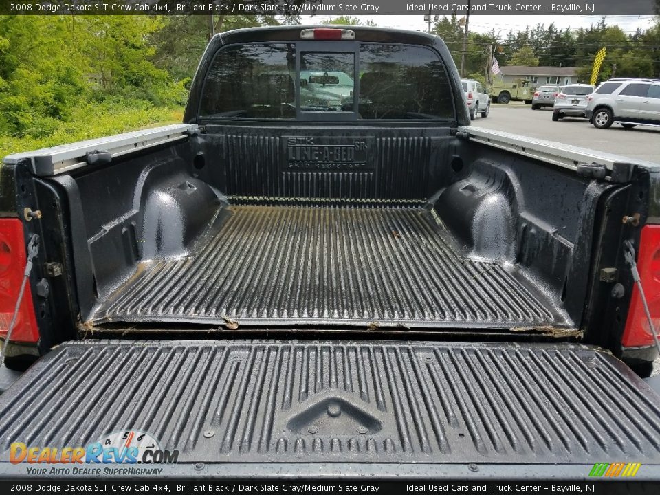 2008 Dodge Dakota SLT Crew Cab 4x4 Brilliant Black / Dark Slate Gray/Medium Slate Gray Photo #22