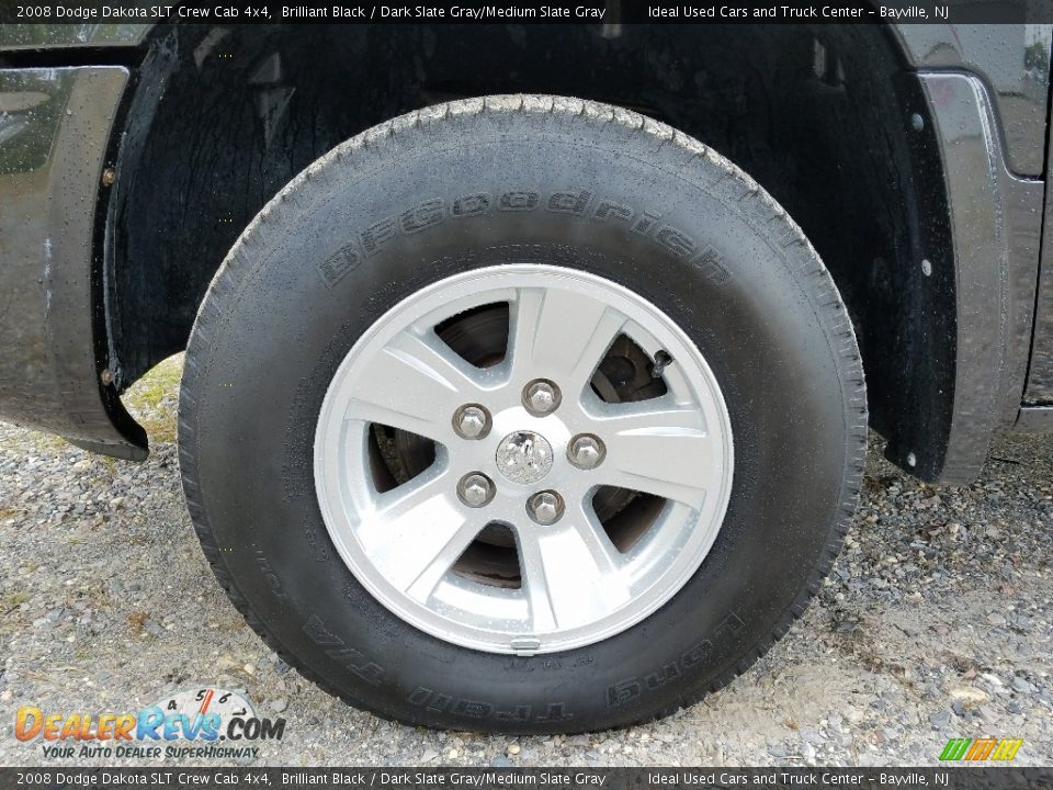 2008 Dodge Dakota SLT Crew Cab 4x4 Brilliant Black / Dark Slate Gray/Medium Slate Gray Photo #26