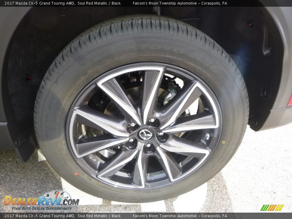 2017 Mazda CX-5 Grand Touring AWD Soul Red Metallic / Black Photo #7