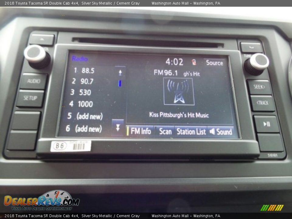 Controls of 2018 Toyota Tacoma SR Double Cab 4x4 Photo #25