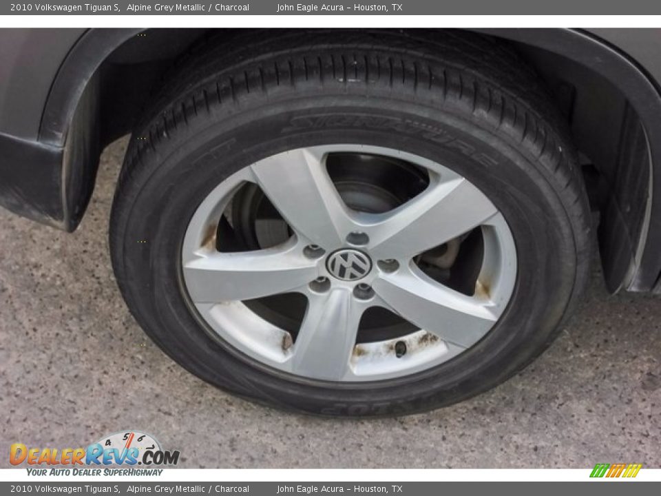 2010 Volkswagen Tiguan S Alpine Grey Metallic / Charcoal Photo #12