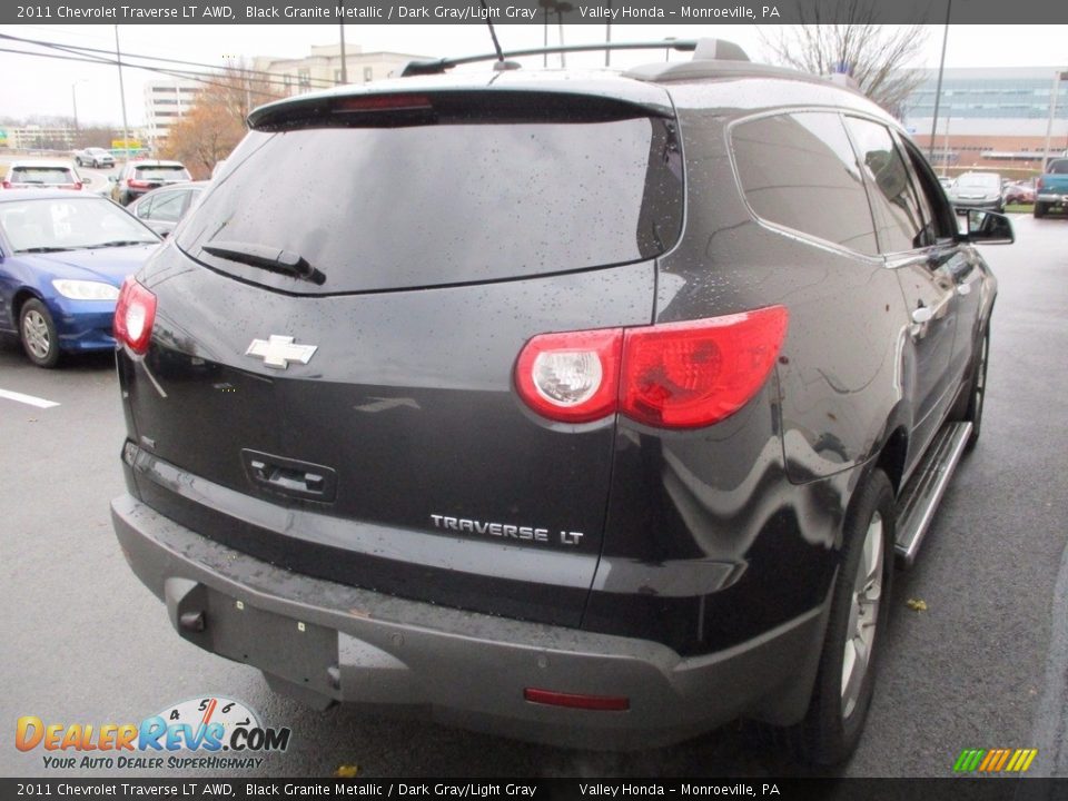 2011 Chevrolet Traverse LT AWD Black Granite Metallic / Dark Gray/Light Gray Photo #5