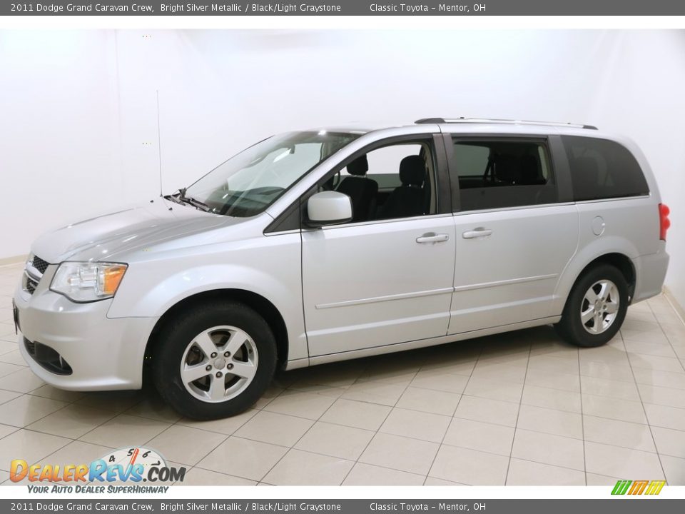 2011 Dodge Grand Caravan Crew Bright Silver Metallic / Black/Light Graystone Photo #3