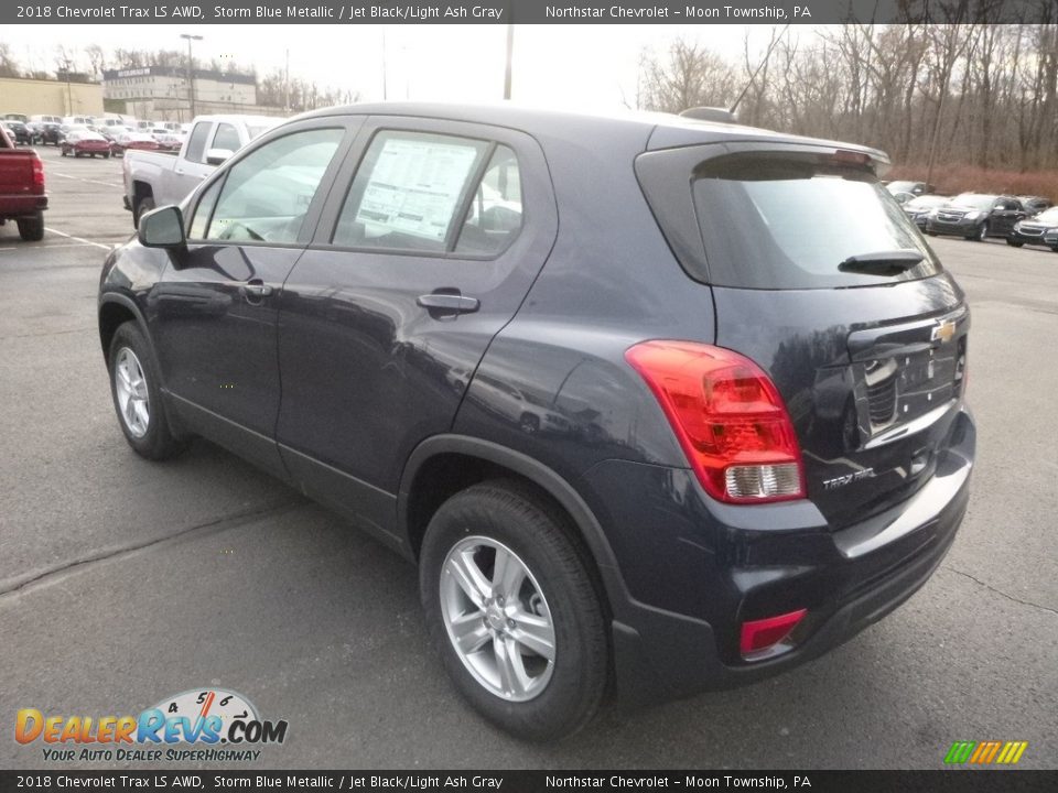 2018 Chevrolet Trax LS AWD Storm Blue Metallic / Jet Black/Light Ash Gray Photo #3