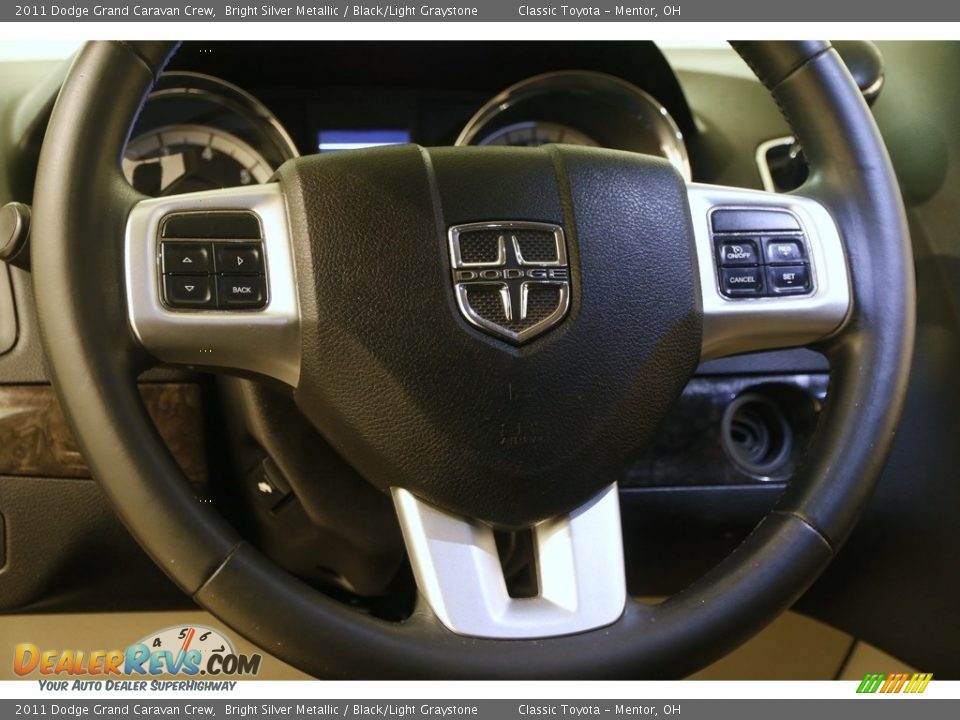2011 Dodge Grand Caravan Crew Bright Silver Metallic / Black/Light Graystone Photo #7