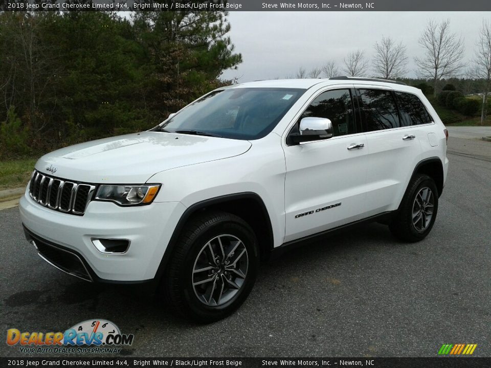 2018 Jeep Grand Cherokee Limited 4x4 Bright White / Black/Light Frost Beige Photo #2