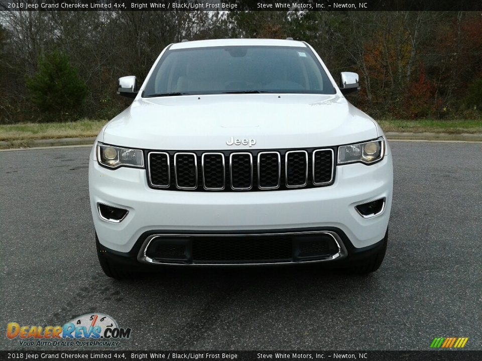 2018 Jeep Grand Cherokee Limited 4x4 Bright White / Black/Light Frost Beige Photo #3