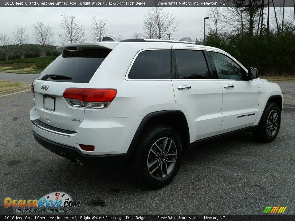 2018 Jeep Grand Cherokee Limited 4x4 Bright White / Black/Light Frost Beige Photo #6