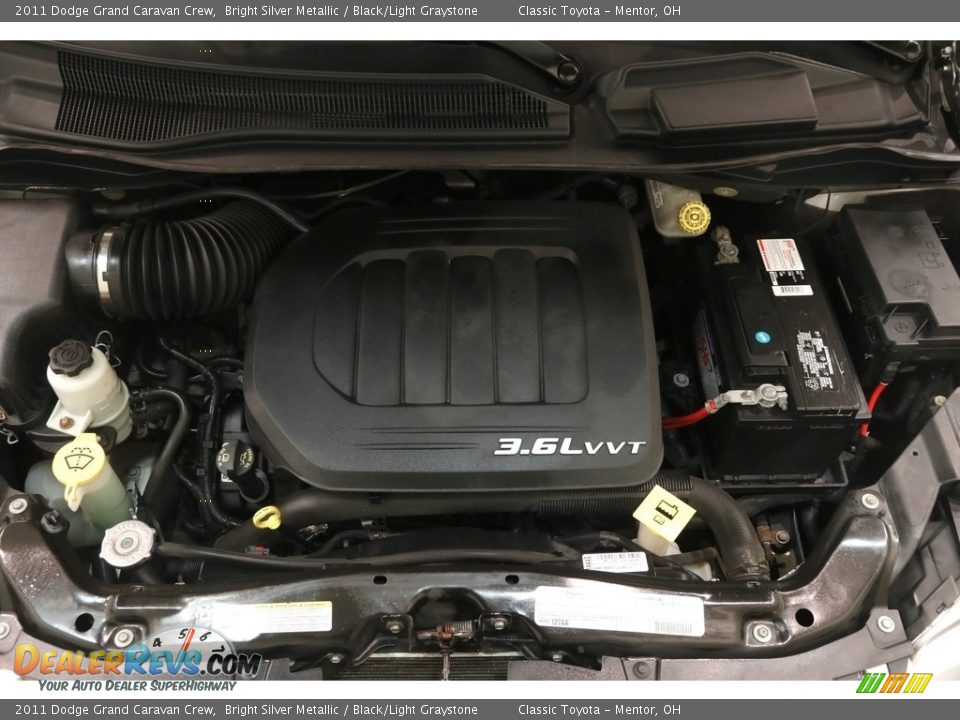 2011 Dodge Grand Caravan Crew Bright Silver Metallic / Black/Light Graystone Photo #21