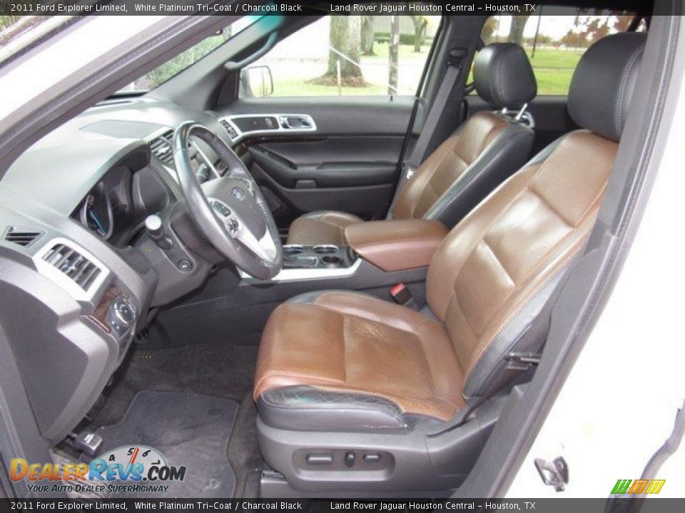 2011 Ford Explorer Limited White Platinum Tri-Coat / Charcoal Black Photo #3
