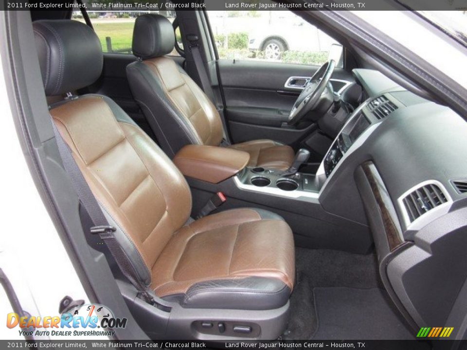 2011 Ford Explorer Limited White Platinum Tri-Coat / Charcoal Black Photo #5