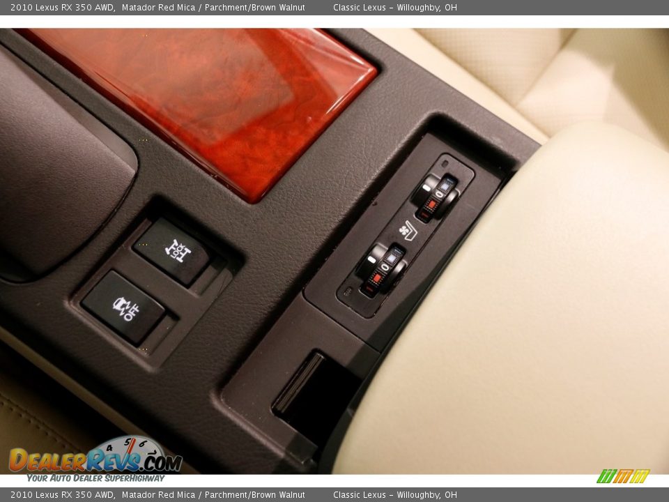 2010 Lexus RX 350 AWD Matador Red Mica / Parchment/Brown Walnut Photo #18
