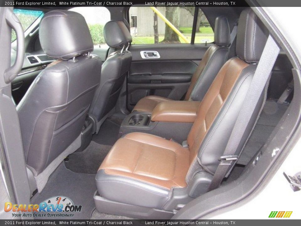2011 Ford Explorer Limited White Platinum Tri-Coat / Charcoal Black Photo #13
