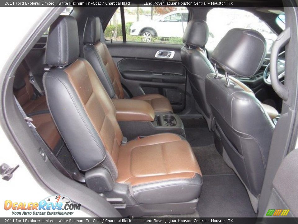 2011 Ford Explorer Limited White Platinum Tri-Coat / Charcoal Black Photo #19