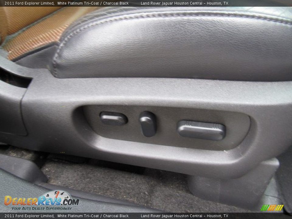 2011 Ford Explorer Limited White Platinum Tri-Coat / Charcoal Black Photo #21