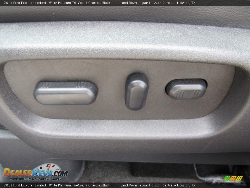 2011 Ford Explorer Limited White Platinum Tri-Coat / Charcoal Black Photo #26