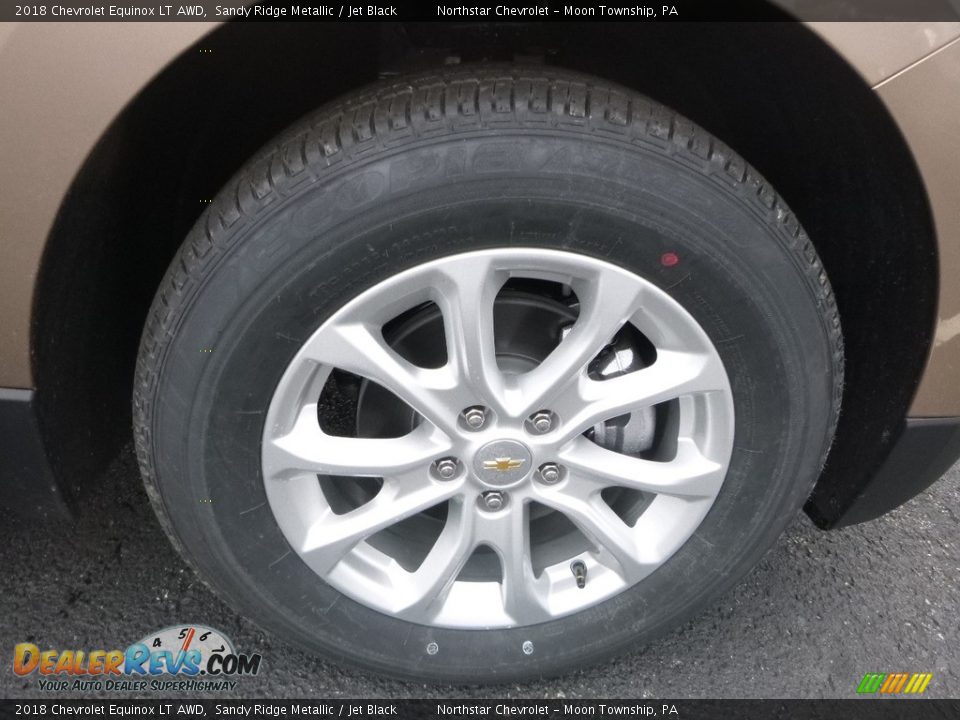 2018 Chevrolet Equinox LT AWD Sandy Ridge Metallic / Jet Black Photo #9