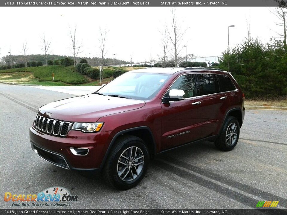 2018 Jeep Grand Cherokee Limited 4x4 Velvet Red Pearl / Black/Light Frost Beige Photo #2