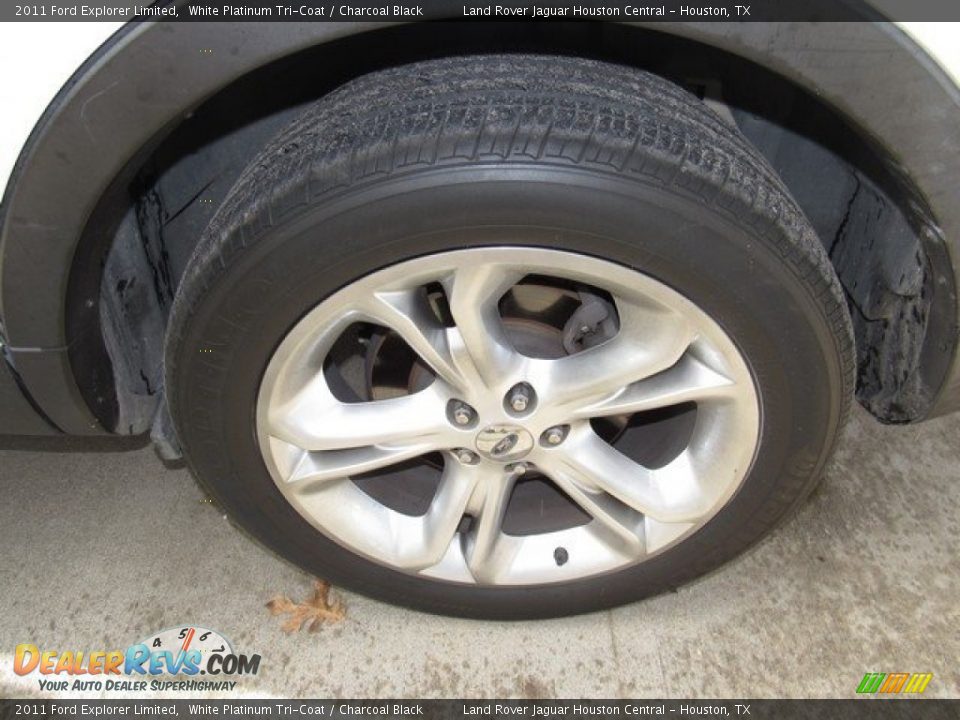 2011 Ford Explorer Limited White Platinum Tri-Coat / Charcoal Black Photo #36