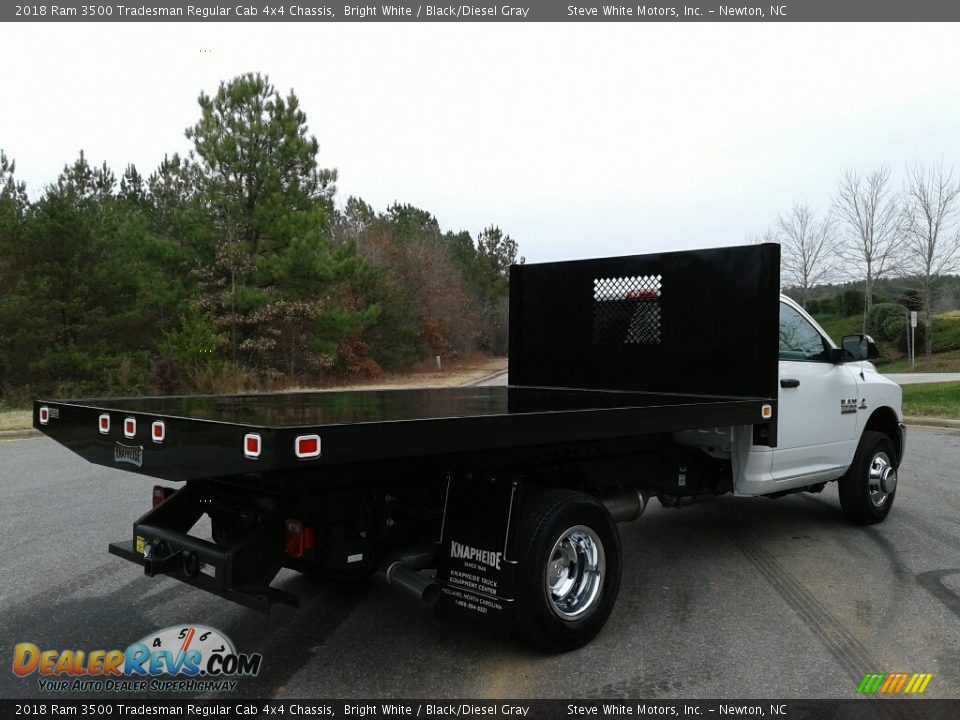 2018 Ram 3500 Tradesman Regular Cab 4x4 Chassis Bright White / Black/Diesel Gray Photo #6