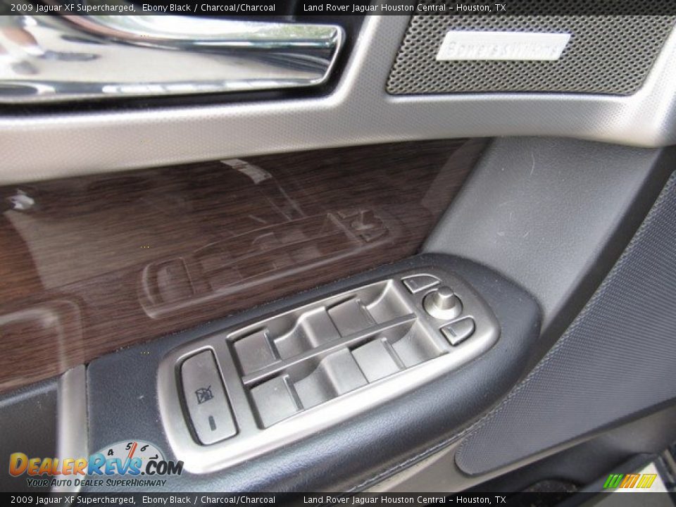 2009 Jaguar XF Supercharged Ebony Black / Charcoal/Charcoal Photo #25