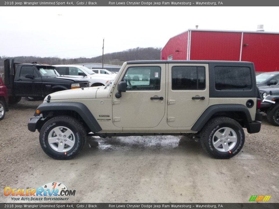 2018 Jeep Wrangler Unlimited Sport 4x4 Gobi / Black Photo #2