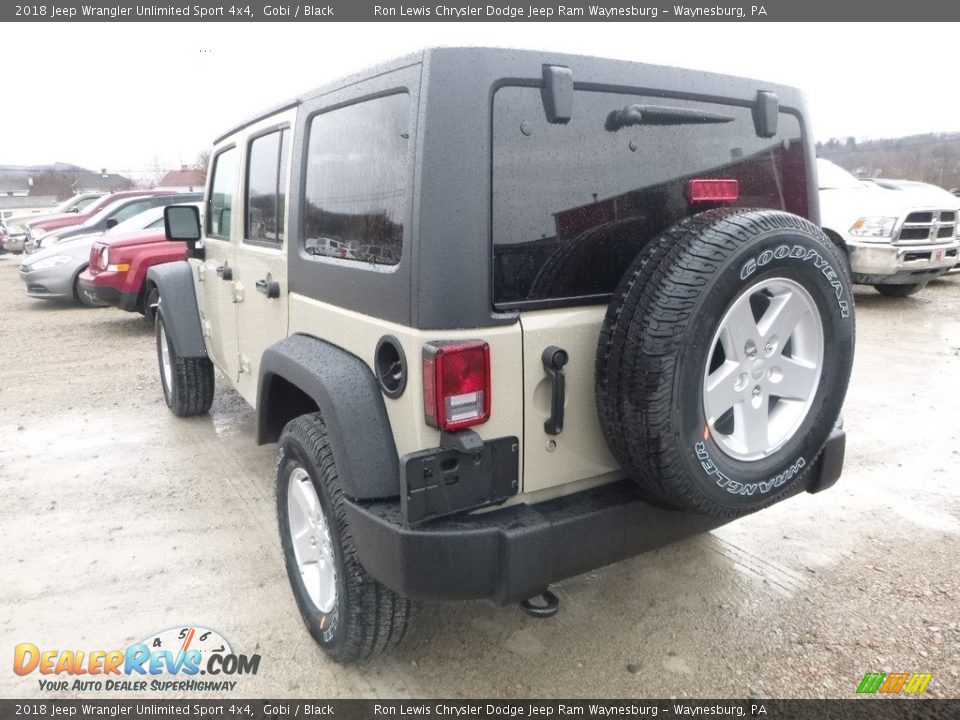 2018 Jeep Wrangler Unlimited Sport 4x4 Gobi / Black Photo #3