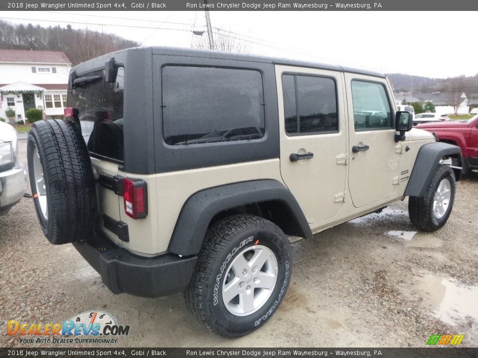 2018 Jeep Wrangler Unlimited Sport 4x4 Gobi / Black Photo #5