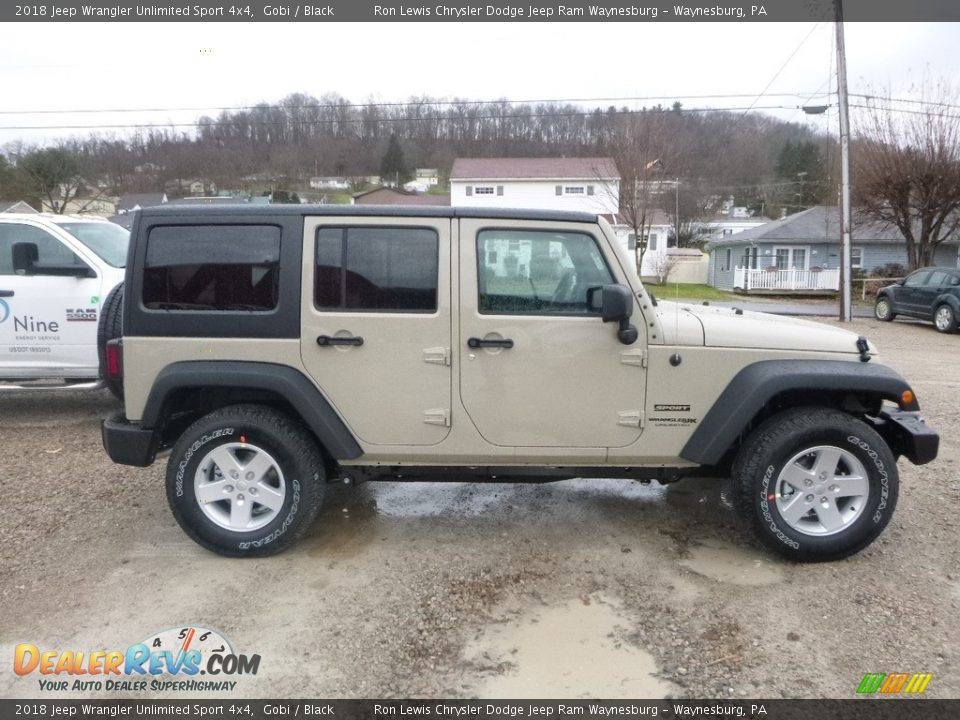 2018 Jeep Wrangler Unlimited Sport 4x4 Gobi / Black Photo #6