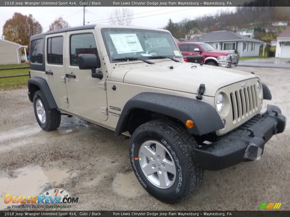2018 Jeep Wrangler Unlimited Sport 4x4 Gobi / Black Photo #7