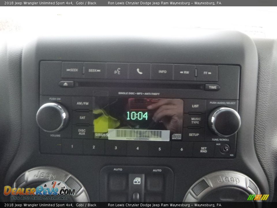 2018 Jeep Wrangler Unlimited Sport 4x4 Gobi / Black Photo #16