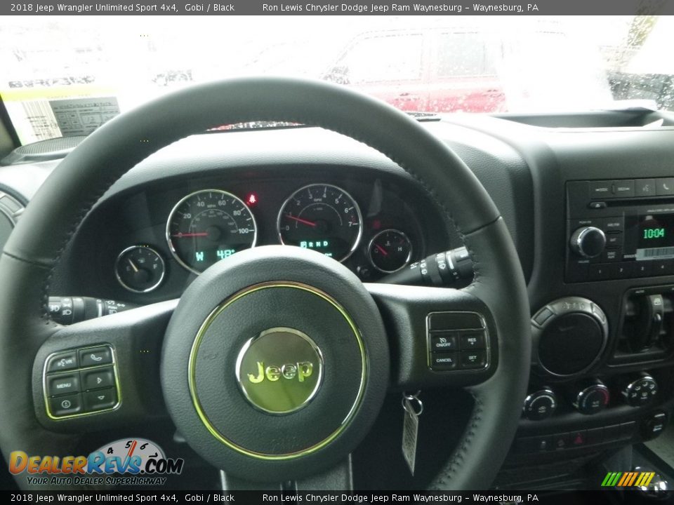2018 Jeep Wrangler Unlimited Sport 4x4 Gobi / Black Photo #20
