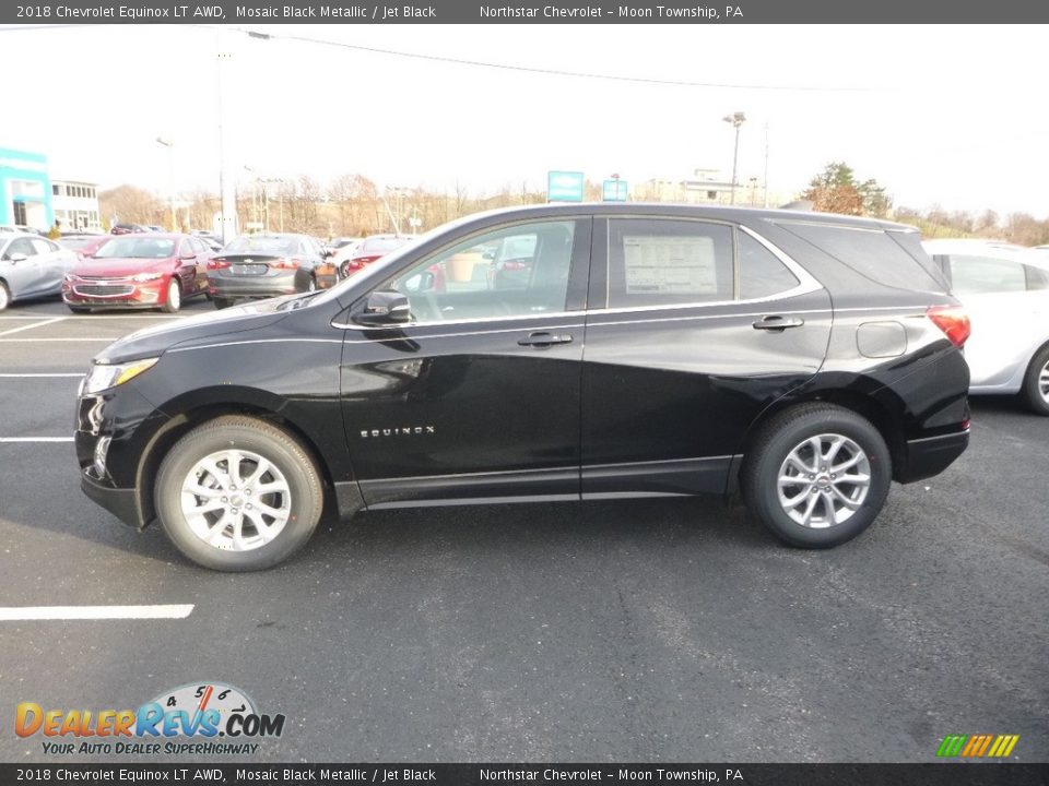 2018 Chevrolet Equinox LT AWD Mosaic Black Metallic / Jet Black Photo #2