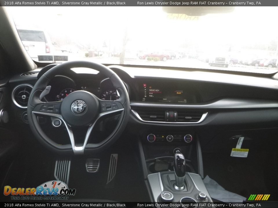 2018 Alfa Romeo Stelvio Ti AWD Silverstone Gray Metallic / Black/Black Photo #18