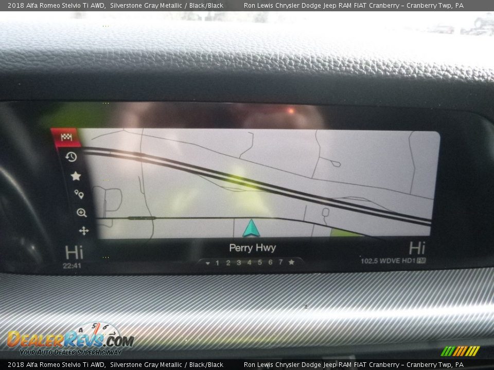 2018 Alfa Romeo Stelvio Ti AWD Silverstone Gray Metallic / Black/Black Photo #24