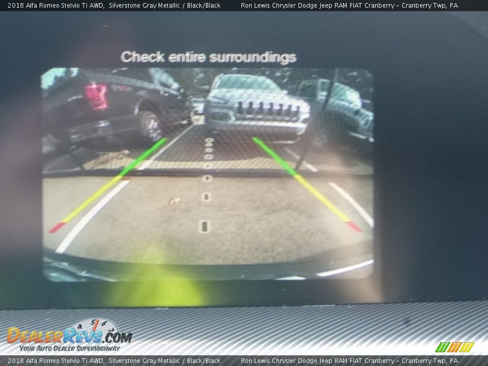 2018 Alfa Romeo Stelvio Ti AWD Silverstone Gray Metallic / Black/Black Photo #25